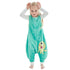 MICHLEY Toddler Sleeping Sack with Feet, Newborn Infant Sleeveless Sleeping Bag, 2-way Zipper, Green Octopus, 5-6T