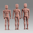SOUFORCE 1/12 6in NT-02W Scale Wide Shoulder Male Action Figure Flexible Notaman Square Head Male Figure Body Doll