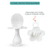 Grabease Toddler Utensils Set - White Toddler Spoons and Forks, Baby Silverware for Self-Feeding, BPA-Free
