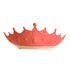 Adjustable Toddler Hair Washing Shield, Cute Crown Shape Silicone Baby Shower Cap (Red)