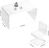 1/12 (1 4 SAMCAMI Dollhouse Furniture, Transparent Acrylic Dining Table with Chairs for Scale Dollhouse Kitchen, Cake