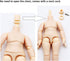 niannyyhouse DOD Doll Action Figures Body - 10cm for 1/12 BJD Dolls Head (Normal White-Standard Package A)