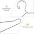 HEALLILY 20 Pcs Dollhouse Miniature Wire Hangers, Metal Hangers for Doll Clothes and Necklaces (6.5CM Silver)
