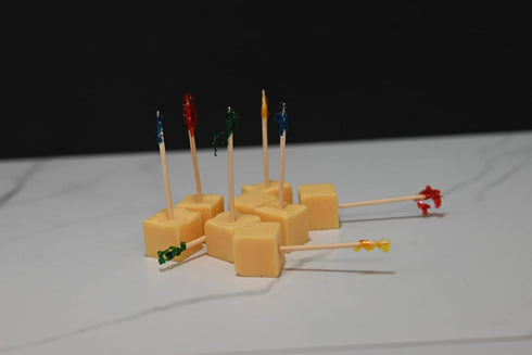 Fake Cheddar Cubes, Set of 8