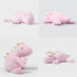 OSOCU 1.4 Lb 16" Microwavable Heating Pad Purple Stegosaurus Plush - Weighted Stuffed Animal Toy with Tourmaline Beads