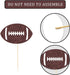 24 Pieces Football Theme Glitter Cupcake Topper, Cake Picks Decoration for Baby Shower Birthday Party