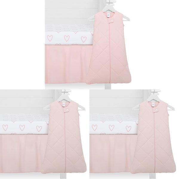 Evolur I Hear You 3 Piece Crib Bedding Set, Machine Washable, Soft