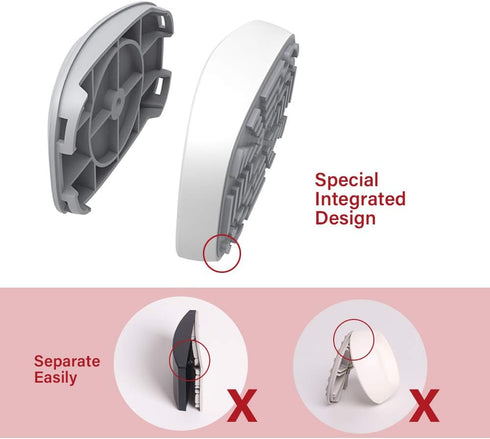 EUDEMON Safety Baby Gate Wall Protector - Wall Saver for Pressure Mounted Gate, 4 Pack, White