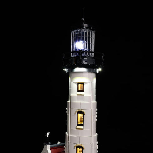 Kyglaring LED Lighting Kit for Lego Home Ideas Motorized Lighthouse 21335 Model Building Set (Classic Version)