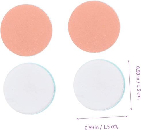 LIFKOME 8Pcs Trimmer Replacement Grinding Heads for Electric Nail Nail File Discs with Blue Base Compatible