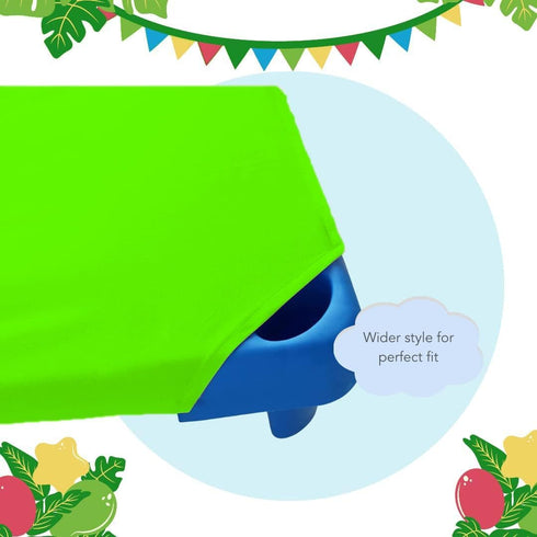 Pack 12 (22" 40) 22 40 Inch Cot Sheets for Toddler and Preschool - Daycare/Pre-School Cot Sheet - Corner Elastic Loops