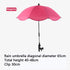 OIY 26 30.7" Clip-On Stroller Umbrella Sunshade, x Adjustable Clamp Parasol with UV Protection for Baby Stroller