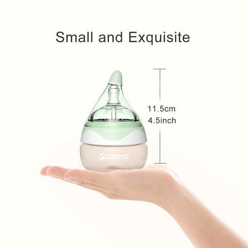 Bottles-2pack (2.5oz/pc, Breast Milk Baby Bottles for Newborn Baby PPSU Anti Colic Infant Bottles Wide Neck Breast-Like