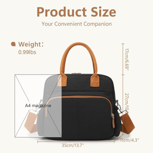 Mommy Diaper Bag Tote, Travel Baby Diaper Bag Purse with Stroller Clips, Hospital Baby Bag for Labor and Delivery