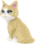 Set, 3D Kit,924 KLJM-05 Larcele Cat Micro Building Blocks Animal DIY Mini Building Toy Bricks Pieces (Golden Shorthair)