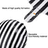 Gejoy 12 Pieces 18 Inch Black and White Striped Balloons, Foil Aluminum Helium Balloons for Parties