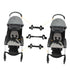 PERSELOSO 3Pcs Twin Stroller Connector Detachable Baby Stroller Accessories for Twin Babies Adjustable and Lightweight