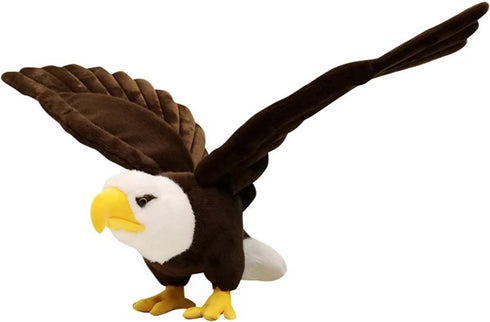ZWLCWYBDBD Adorable Bald Eagle Plush Toy - 24" Stuffed Animal with Bendable and