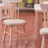 Toyvian 6 pcs Mini Wood Dollhouse Chairs, 1:12 Scale, Miniature Furniture Props for Dollhouse Landscape Garden