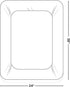Abstract Waterproof Mini Crib Mattress Protector - Quilted Fitted Cover for Bassinet, 24" x 38" Mini Crib, White