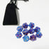 Yiotfandoll 10PCS D20, 20mm 20 Polyhedral Dice - Acrylic, Sided Dice for RPG, MTG, DND, Table Games (Blue Purple)