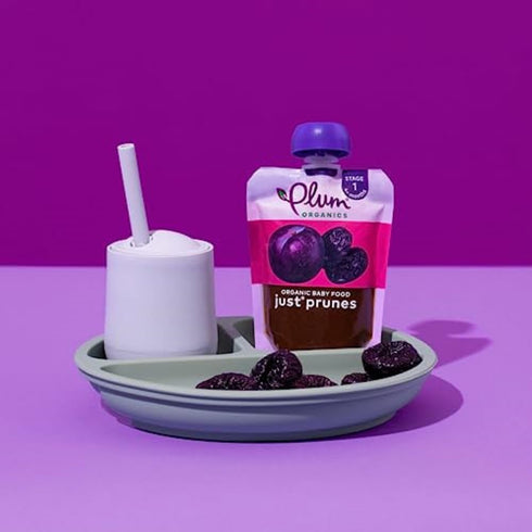 Plum Organics Stage 1 Organic Baby Food Meals, Just Prune, 3.5 Ounce Pouch (Pack of 6)