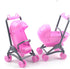 Toddmomy 2Pcs Miniature Stroller Toy Dollhouse Miniature Baby Carriage Plastic Dollhouse Furniture