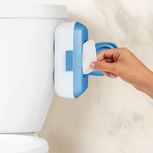 Loo Kids Flushable Wipes Dispenser Fits Standard Size Flushable Wipes Only No-Drill