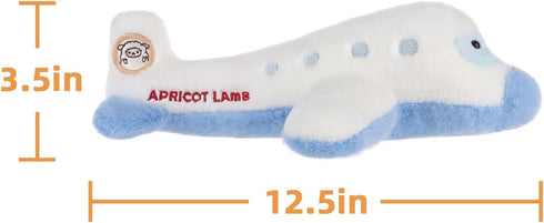 12.5 Inches Fluffy Comfort Plane Stuffed Animal Toy for Kids
