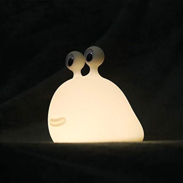 MUID Original Authentic Slug Night Light, Nursery Squishy Lamp, Cute Animal Bedside Lamp for Kids, Soft Silicone Light