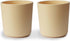 mushie Dinnerware Cups for Kids, Set of 2, Made in Denmark, Daffodil