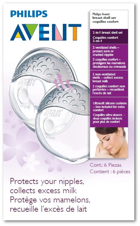 Set, 2 Pack, SCF157/02 Philips AVENT Comfort Breast Shell