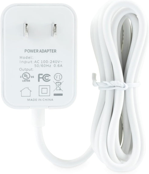 LEFXMOPHY Power Cord for VTech Baby Monitor - Replacement 5V White Charger with 5ft Cable