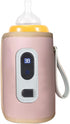 EVGATSAUTO USB Portable Baby Bottle Warmer, Adjustable Temperature LCD Screen, Travel Friendly Milk Warmer for Car