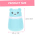 HAKIDZEL Baby Powder Puff Box Adorable Bear Design Blue Case Newborn to Adult Non-spill Dispenser