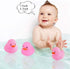 umbresen 12pcs Pink Rubber Ducks, Small Bath Toys for Preschool, Baby Shower, Pool Float, Halloween Party Favors