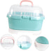 Kisangel Bottle Storage Box with Drain Shelf Durable Organizer for Bottles Pacifiers Tableware Ergonomic Handle for Boy