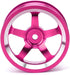 Tbest 4Pcs Wheel Hub Adapters Set, 1/10 Aluminum Alloy Wheel Rims for 94123 Tour Drift Car, 1/10 Drift Wheels