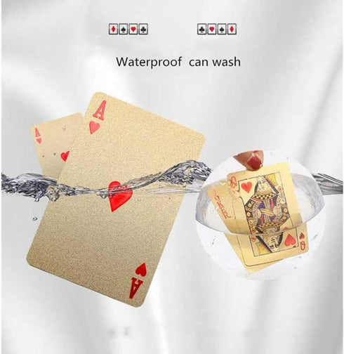IvyMei 2 Pack Waterproof Dragon Playing Cards, Silver Foil Plastic PVC Poker Cards, High Flexible