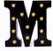 Foaky Black LED Marquee Number Lights Sign - Light Up Marquee Number for Night Light, Wedding, Birthday Party, Battery