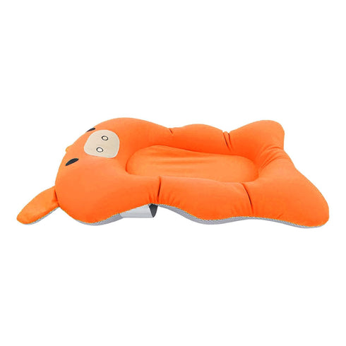 BAOK Baby Bath Support Cushion, Cotton Baby Bath Pad Floating for Shower (Orange)