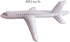 HAO Swimming, (40inch) White Large Inflatable Airplane Float, Blow Up Airplane Balloon for Outdoor, Party Favors
