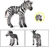 Playset Gemini&Genius Zebra Toys - Wild Life Zoo Animal Figurines, African Jungle Animal Action Figure Gift for Kids