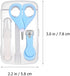 Set 4pcs Toyvian Nail Clipper and Manicure Scissors for Newborns and Nail Care Kit with File Safe Pink and Blue