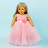 HWD 18 inch Girls Doll Clothes and Accessories , Princess Costume , Wedding Dress , Party Gown Dress for Dolls (Pink)
