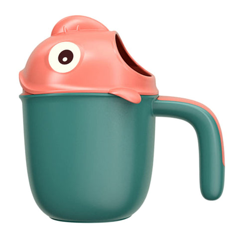 Pineeseatile Baby Bath Rinser Baby Bath Rinse Cup Cute Cartoon Fish Infant Shampoo Rinser Shower Wash Hair Cup for Kids