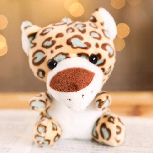 6 Pieces Jungle Stuffed Animal Set - Plush Lion, Elephant, Tiger, Giraffe Toys for Party Theme