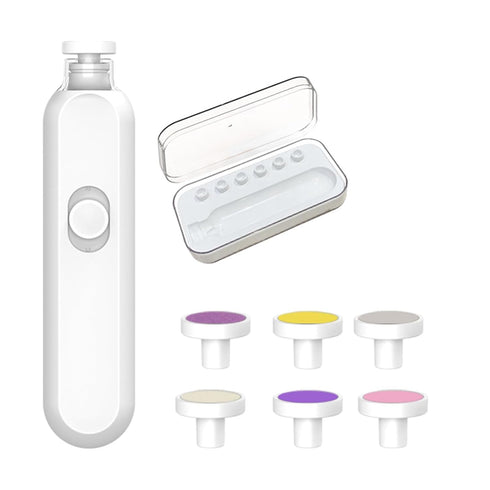 Generic Trimmer Trimmer 6 Electric Fingernail | LED Light Safe Quite File | Electric Kids Nail with Grinding Heads |