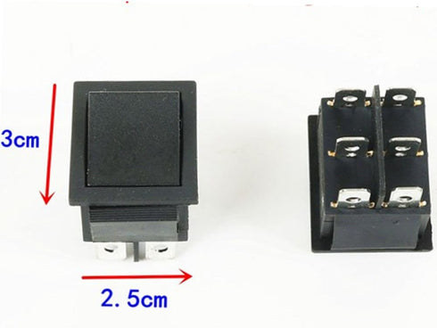 Accelerator Foot Pedal Electric Switch for Kids Electric Ride On Toy Car, Red 6-pin Socket