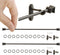 iLAND Dollhouse Accessories on 1/12 Scale, Dollhouse Decor of Mini Curtain Rods,